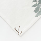 Kerstherten en winterbomen patroon fleece deken (Hoek)