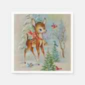 kerstherten feest servetten (Voorkant)