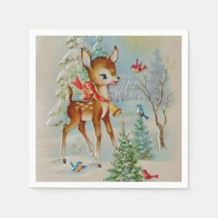  kerstherten feest servetten