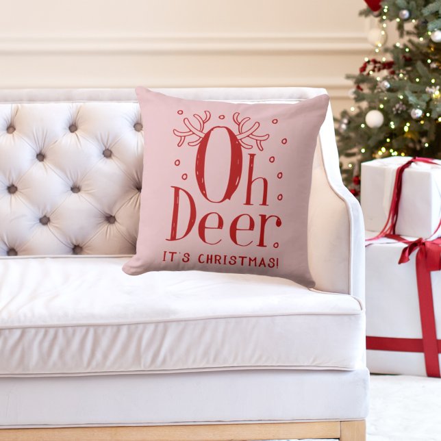 Kerstherten grappige illustratie gooien kussen (Creator heeft geüpload)