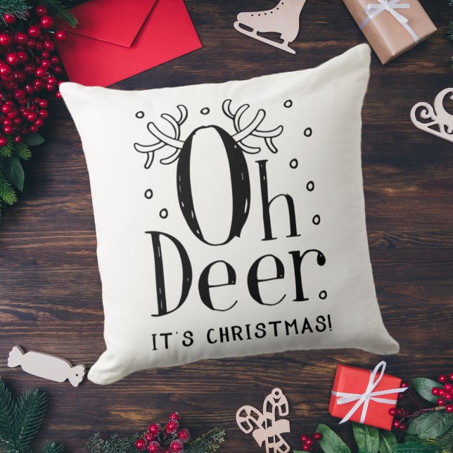 Kerstherten grappige illustratie gooien kussen (Creator heeft geüpload)