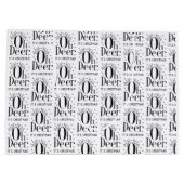 Kerstherten grappige illustratie grote geschenkzak groot cadeauzakje (Achterkant)