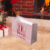 Kerstherten grappige illustratie grote geschenkzak groot cadeauzakje