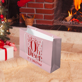 Kerstherten grappige illustratie grote geschenkzak groot cadeauzakje