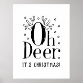 Kerstherten grappige illustratie poster (Voorkant)