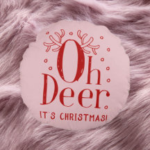 Kerstherten grappige illustratie rond kussen