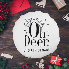 Kerstherten grappige illustratie rond kussen