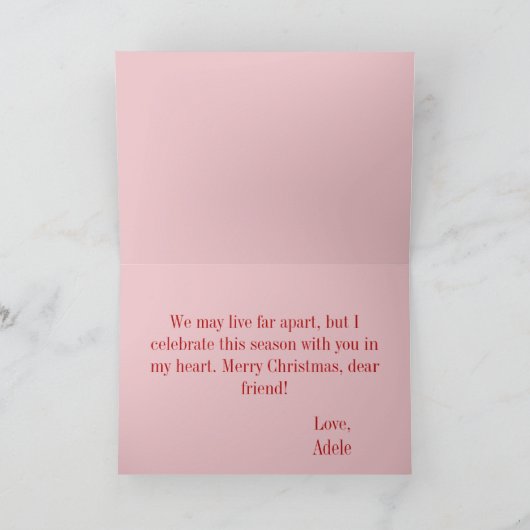 Kerstherten grappige illustratie vakantie kaart (Binnen)