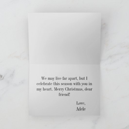 Kerstherten grappige illustratie vakantie kaart (Binnen)