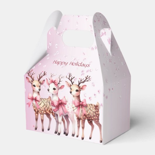 Kerstherten Holiday Gift Box Bedankdoosjes (Achterkant)