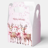 Kerstherten Holiday Gift Box Bedankdoosjes (Geopend)