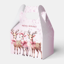 Kerstherten Holiday Gift Box Bedankdoosjes