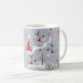 Kerstherten in het bos. koffiemok (Voorkant rechts)