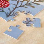 Kerstherten in het Feestelijke Winterwoud Legpuzzel (Zijkant)