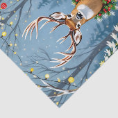 Kerstherten in het Feestelijke Winterwoud Tissuepapier (Detail)
