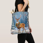 Kerstherten in het Feestelijke Winterwoud Tote Bag (Dichtbij)