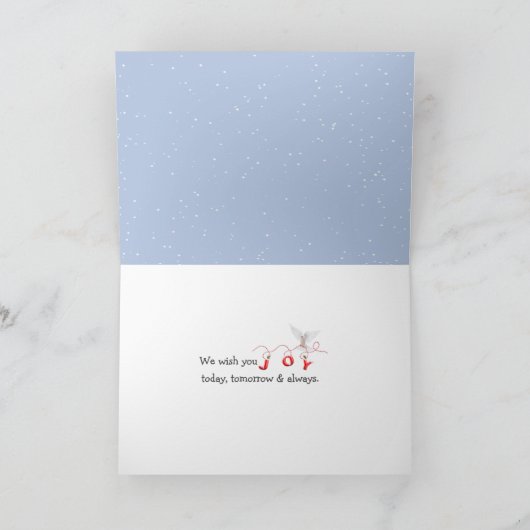 Kerstherten in winterbossen feestdagen kaart (Binnen)