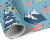 Kerstherten, kerstbomen, bergen cadeaupapier (Rol Hoek)