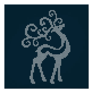 kerstherten met kerstmis perfect poster