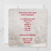 Kerstherten met Santa Hat Party Kaart (Achterkant)