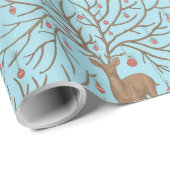 Kerstherten op blauw cadeaupapier (Rol Hoek)