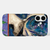 Kerstherten 's nachts met een schitterende ster Case-Mate iPhone case (Achterkant (horizontaal))