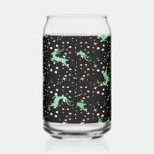 Kerstherten Ster Winter Patroon Blikvorm Glas (Rechts)