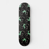 Kerstherten Ster Winter Patroon  Persoonlijk Skateboard (Voorkant)