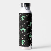 Kerstherten Ster Winter Patroon  Waterfles (Links)
