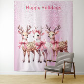 Kerstherten vakantie achtergrond wandkleed (In situ)