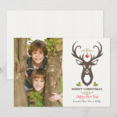 Kerstherten Vakantie Fotokaart Feestdagenkaart (Voorkant / Achterkant)