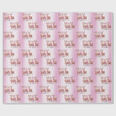 Kerstherten vakantie inpakpapier (Vlak)