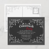 Kerstherten Vakantie Kaart Uitnodiging (Voorkant / Achterkant)