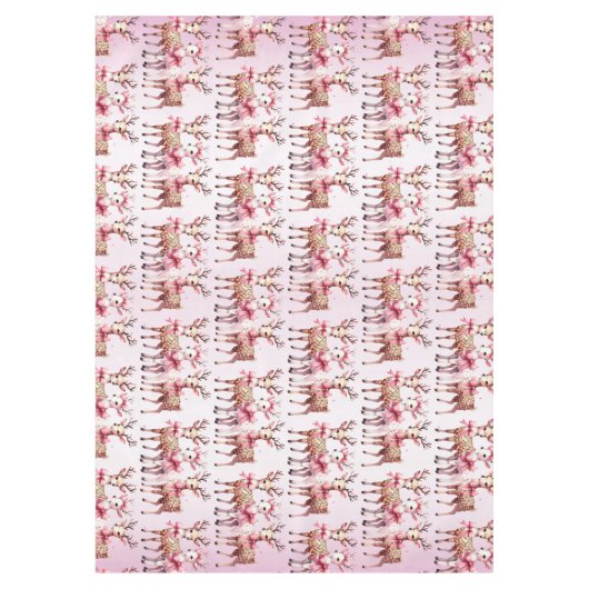 Kerstherten vakantie tafelkleed (Voorkant)