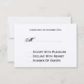 Kerstherten van Burlap + Kant geïnspireerde R.S.V. RSVP Kaartje (Achterkant)