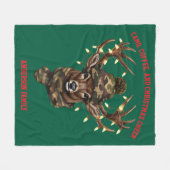 Kerstherten Vliesdeken Fleece Deken (Voorkant (Horizontaal))