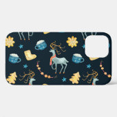 Kerstherten: Waterverf Naadloos Patroon Case-Mate iPhone Case (Achterkant (horizontaal))