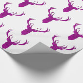 Kersthertenkop, antler, vlek cadeaupapier (Hoek)