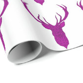 Kersthertenkop, antler, vlek cadeaupapier (Rol Hoek)