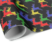 kersthertenomslagpapier cadeaupapier (Rol Hoek)