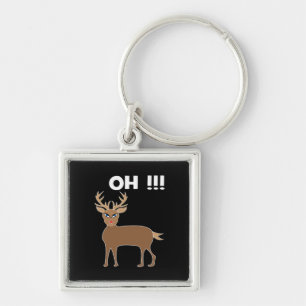Kersthertenseizoen Cute Festieve Retro Stijl Sleutelhanger