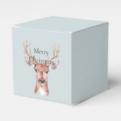 Kersthertensneeuw Bedankdoosjes (Voorkant Zijde)