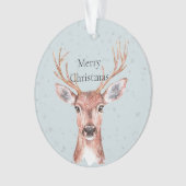 Kersthertensneeuw Ornament (voorkant)