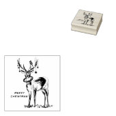 kersthertenstempel rubberstempel (Gestempeld)