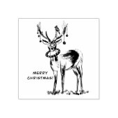 kersthertenstempel rubberstempel (Afrduk)