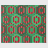 kersthexagons cadeaupapier (Vlak)