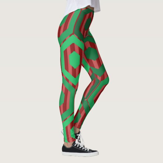 kersthexagons leggings (Rechts)