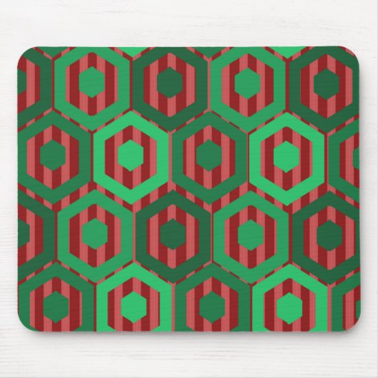 kersthexagons muismat (Voorkant)