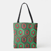 kersthexagons tote bag (Achterkant)