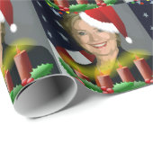 kersthillary clinton cadeaupapier (Rol Hoek)